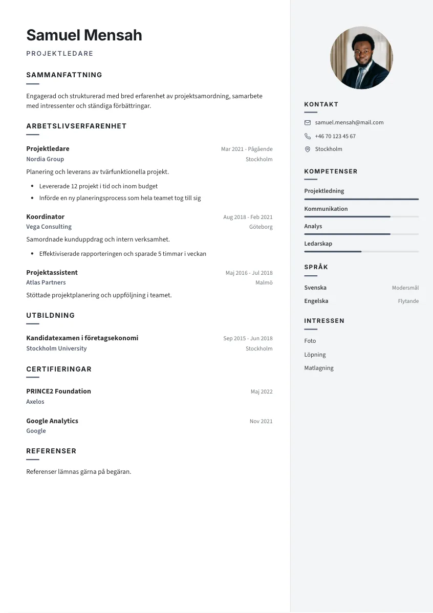 CV-mall Gunnar